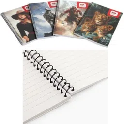 first click A4 SPIRAL NOTEBOOK 6-in-1 Multi Subject NOTE BOOK A4 Notebook Both Side Ruled 202 Pages image 4