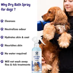 bscly Waterless Shampoo For Dogs & Puppies | Paraben Free, Ph Balanced | Conditioning Blueberry Dog Shampoo image 4