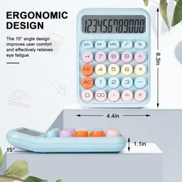 gokich 85140 Electronic Calculator,12 Digits Large LCD Display Small Desktop Calculator Basic Calculator image 4