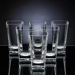 varryon (Pack of 6) Water ,Juice and Cold Drink, Mockatail Glasses - 6 Pieces, Transparent_New Glass Set Water/Juice Glass-picture-25