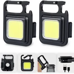 wriston Rechargeable Portable LED FlashLight with Keychain, Bottle Opener & Magnet Base 2 hrs Torch Emergency Light-picture-11
