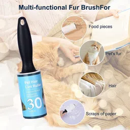leafly Sticky Lint Rollers for Pet Hair Remover 1 Handle with 5 Refills 150 Sheets Lint Roller image 2
