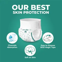 ezoyplus Extra Soft Baby Diaper S Size |4-8 kg |Upto 12 Hours Absorption - S image 3