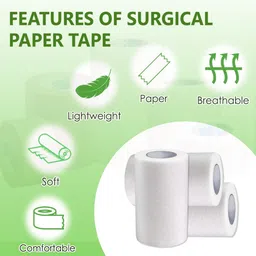 complete care Microporous Surgical Paper Tape 2 Inch x 5 Meter First Aid Tape image 3