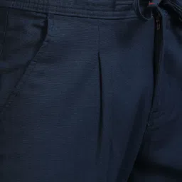 roadster Men Relaxed Blue Pure Linen Trousers image 5