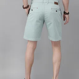 roadster Solid Men Blue Chino Shorts image 3