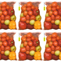 aaradhya Multi-purpose Vegetables and Fruits Mesh Fridge Storage Washable Zip Bags, Grocery Bags Pack of 6 Grocery Bags-picture-18