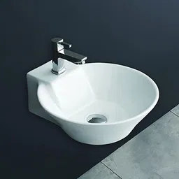 kemjo Ceramic White Wall Hung Wash Basin For Bathroom WT-Vitro Wall Hung Basin-picture-25