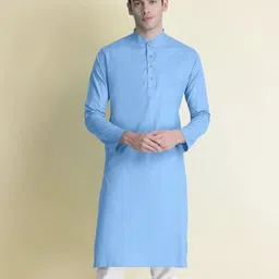 tb mania Men Cotton Blend Kurta Pyjama Set image 2