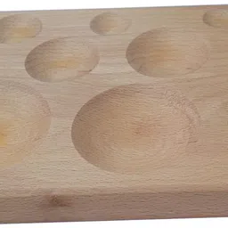 luxuro Dapping Block Hardwood Round Shape, 11Cavity image 2