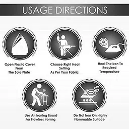 artus Jumbo Gold ECW2 Quick Heating 1000 W Heavy Dry Iron 1000 W Dry Iron image 4