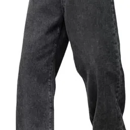 denim fit Men Straight Fit High Rise Grey Jeans-picture-27