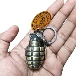 jgg jain gift gallery SK 803 SILVER BOMB SHAPE GAS LIGHTER Pocket Lighter image 2