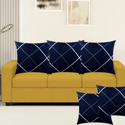 urmila creation 5 Cushion 2 Bolster Microfibre Stripes Bolster Pack of 7 image 3