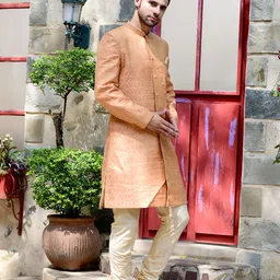 HOUSE OF DEYANN Woven Sherwani image 4
