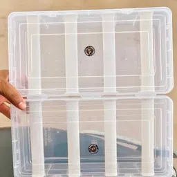 inab Multi-Purpose Plastic Storage Solution – Strong Organizer Case with Lid Multipurpose Jewellery Box, Vanity Box, Organizer Vanity Box-picture-24