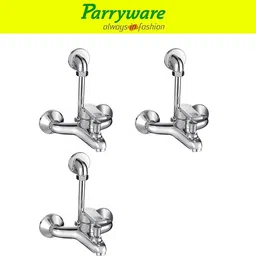 parryware Vista Wall Mixer with Overhead Shower Provision Bathroom set of 3 pic 320 Wall Mixer Faucet-picture-11