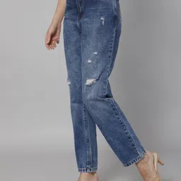 cantabil Women Regular Mid Rise Blue Jeans image 4