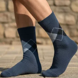 cdeck Men Self Design Calf Length image 3