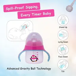 adore Fauna! The Mini Soft Spout Sipper with Gravity Ball & Twin Handle image 3