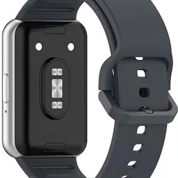 RUPELIK Silicone Watch Straps with Classic Clasp Metal Lock wristband for Samsung Galaxy Fit 3 Smart Watch Strap image 4