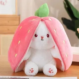 v vantra Hot Selling Reversable Cute Plush Big Ears Bunny Premium Quality - 35 cm-picture-10
