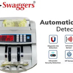 SWAGGERS Best Heavy Duty Note/Money Counting Machine For All New and Old Notes 10,20,50,100,200,500,2000 with MG, UV, IR, Fake Note Detection and Manual Value Feature Note Counting Machine image 3