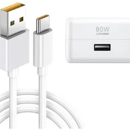 PECZARDH 80 W SuperVOOC 5 A Wall Charger for Mobile with Detachable Cable-picture-20