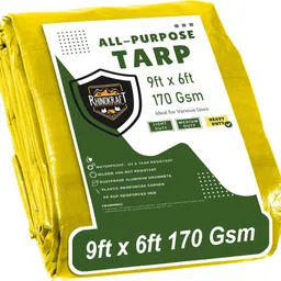 rhinokraft 9ft x 6ft, 170 GSM | Water Proof Tarpaulin Sheet | for camping use Tent - For Camping-picture-11