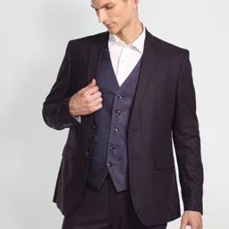 arrow Men Three Piece Solid Suit-picture-23