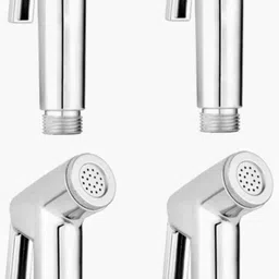 lvsha by lvsha Gun Health Faucet Spray Without Pipe, Toilet Wash Bidet Jet Spray PACK OF 4 Chrome Finish Health Faucet-picture-25