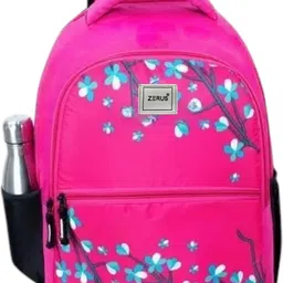 Medium 23 L Laptop Backpack Stylish School Backpack for Girls Lightweight Floral Design Water Resistant-image-34