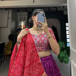 aayushyam enterprise Self Design Semi Stitched Lehenga Choli image 2