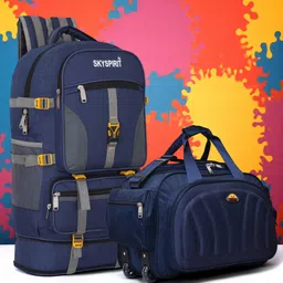 sky spirit TrekPro Travel Combo | Backpack + Trolley Duffle Rucksack - 70 L-picture-40