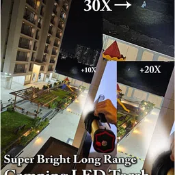 shoptric 3 km long range laser kisan blinker LED torch with 300w high brightness & 3 mode Torch image 5