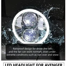 aowbikes LED Headlight for Bajaj Avenger, Avenger 200, Avenger 220 image 3