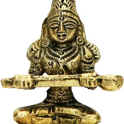 2 inches Pure Brass/Pital Goddess Annapurna MATA Idol Decorative Showpiece - 5 cm-image-74