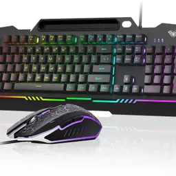 Aula T102 Membrane Gaming Keyboard and Mouse Combo | Wired USB Standard Gaming Keyboard Compatible with Desktop, Laptop, Mac image 1