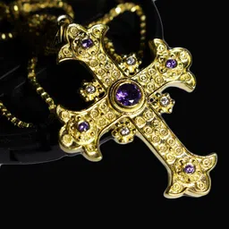 jfactor Gold-plated Amethyst Silver Pendant image 3