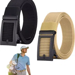 Men Casual Multicolor Nylon Belt-image-1