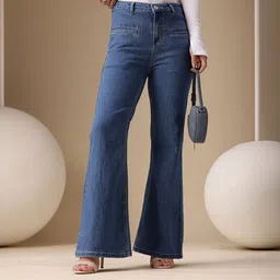 chemistry Women Boot-Leg High Rise Blue Jeans-picture-10