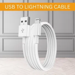 SSCOMPUTER Lightning Cable 1 m USB A to (Lightning Cable) Fast Charger Compatible for iphone 11/12/13/14proD23 image 1