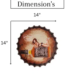 eazywagon Multicolor Metal Jack Daniels Bottle Wall Decor image 2