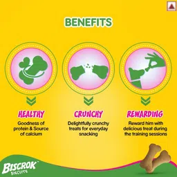 pedigree Biscrok Biscuits (Above 4 Months) Milk, Chicken Dog Treat image 5