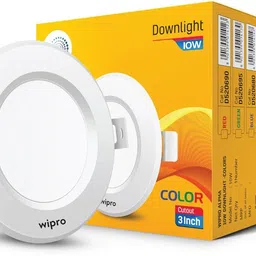wipro Alpha 10W Round Downlight Junction Box | Warm White (2700K) |Pack of 1 Recessed Ceiling Lamp-picture-20