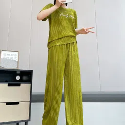 lugo Tshirt Palazzos Western Set image 4