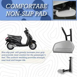 Huims High Quality Foldable Ladies Footrest For ACTIVA 6G Foot Rest image 3