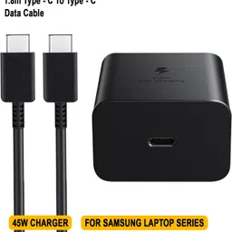 safa Super Fast Charger With 1.8m Type-c To Type-c Cable For Samsung Laptop Series. 45 W Adapter image 3