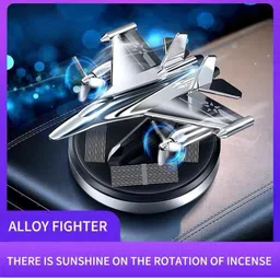 caropethic New Fighter Aeroplane Solar Aluminum Perfume Diffuser Air Purifier image 2
