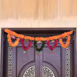 Multicolor Fabric Artificial Garlands Toran by Craftvatika image 2
